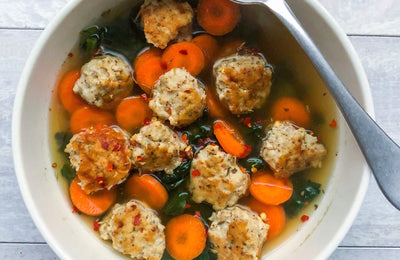 Kale & Turkey Meatball Soup