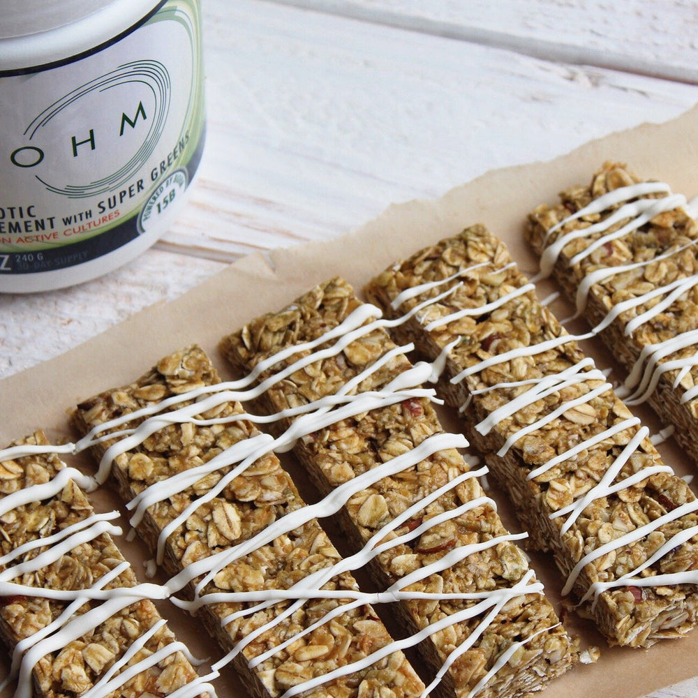 Probiotic Super Green Granola Bars