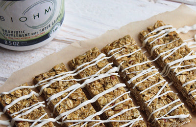 Probiotic Super Green Granola Bars